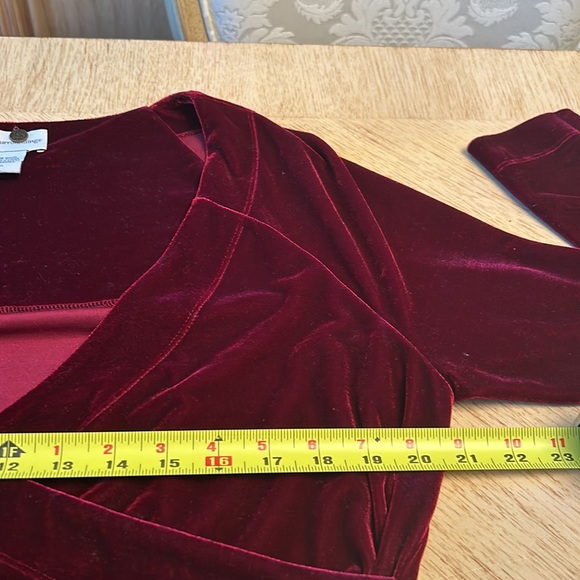 Soft Surroundings Velour V-Neck Dress (XL) - Picture 11 of 12